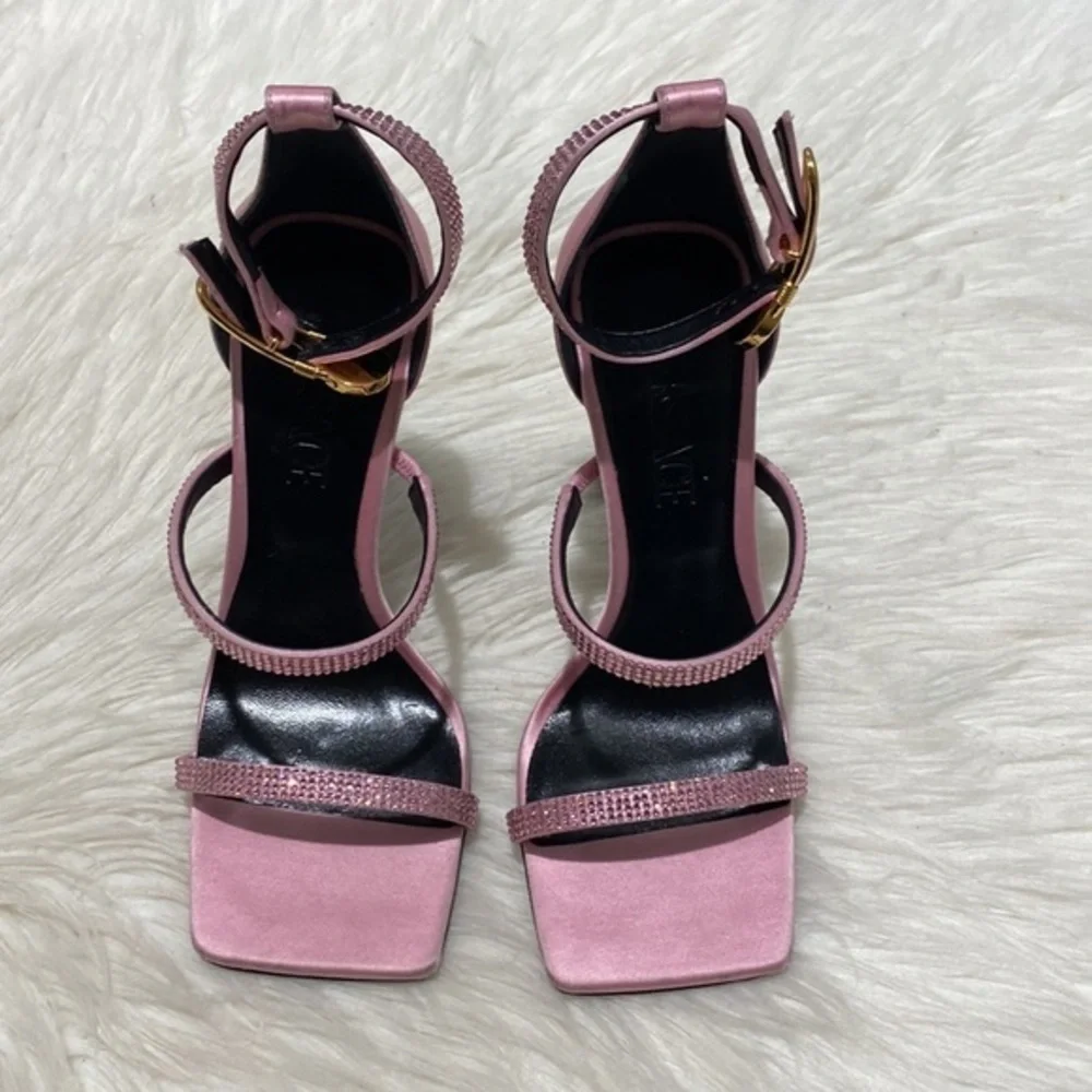 Versace Crystal Embellished ankle strap sandal size 35EU - Picture 3 of 17